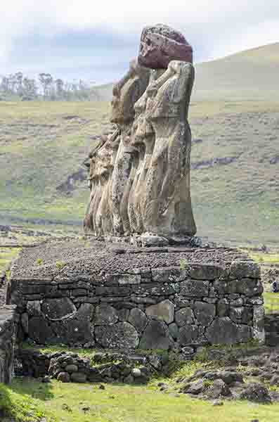 73 - Chile - isla de Rapa Nui o Pascua - Ahu Tongariki
